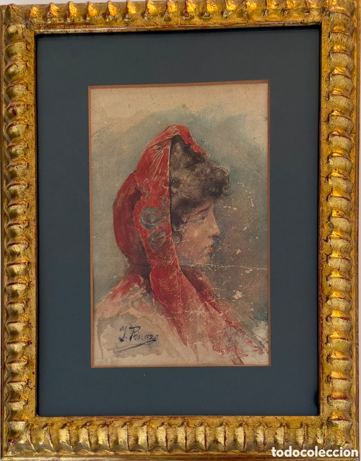 Kunst: Ignacio Pinazo Camarlench (1849-1916) Campesina