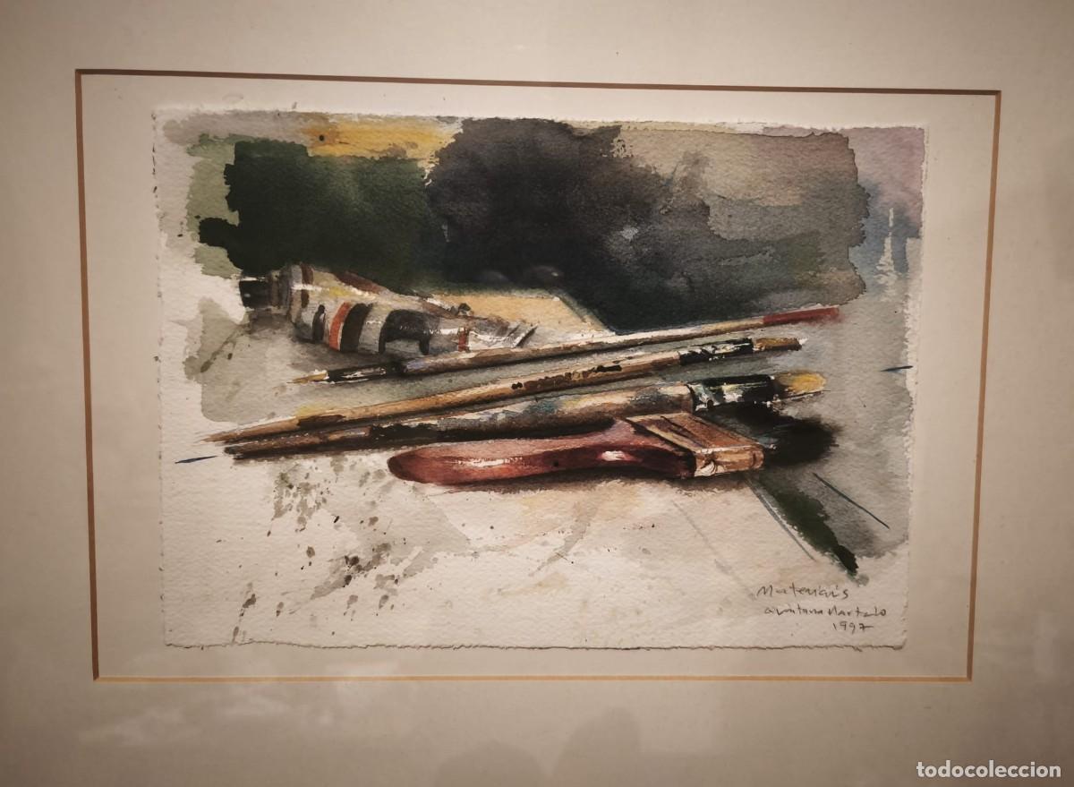 Arte: Obra original de Manuel Quintana Martelo &ndash; &rdquo;Materiais&rdquo; (1997) &ndash; T&eacute;cnica mixta sobre papel