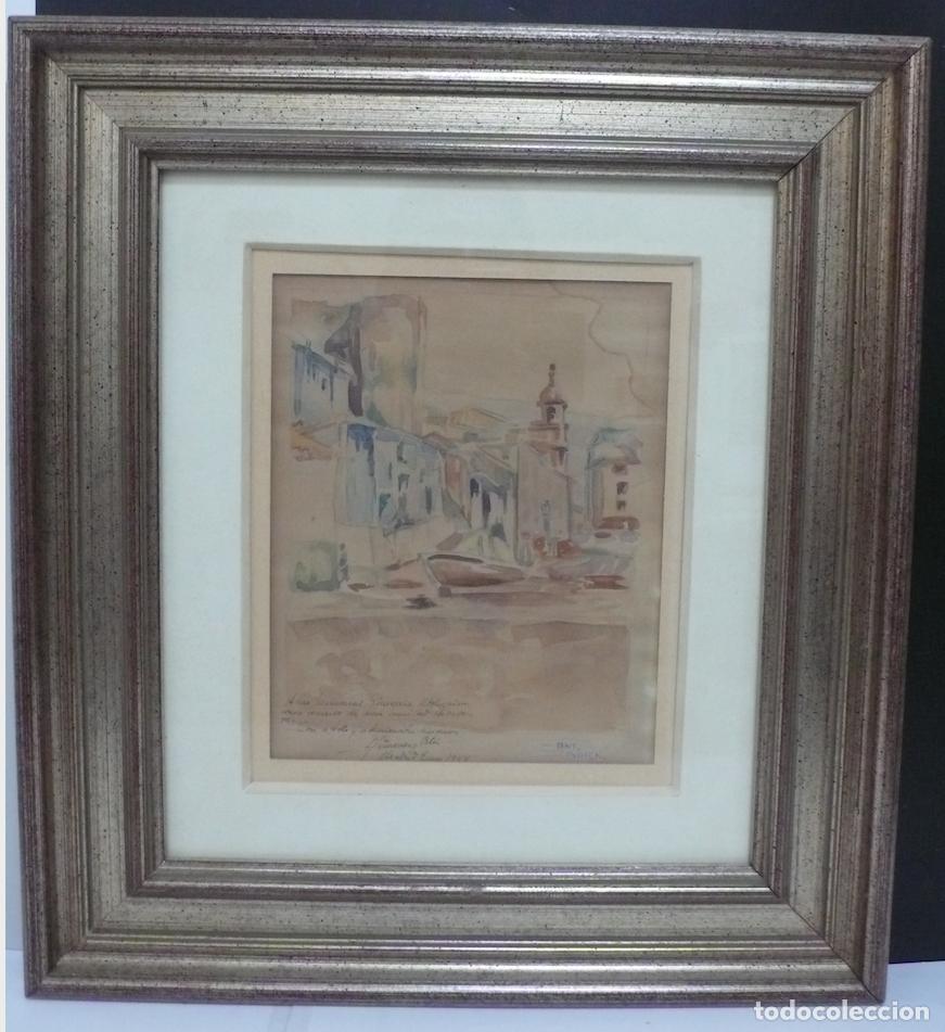 Arte: PINTURA ACUARELA DE PUEBLO