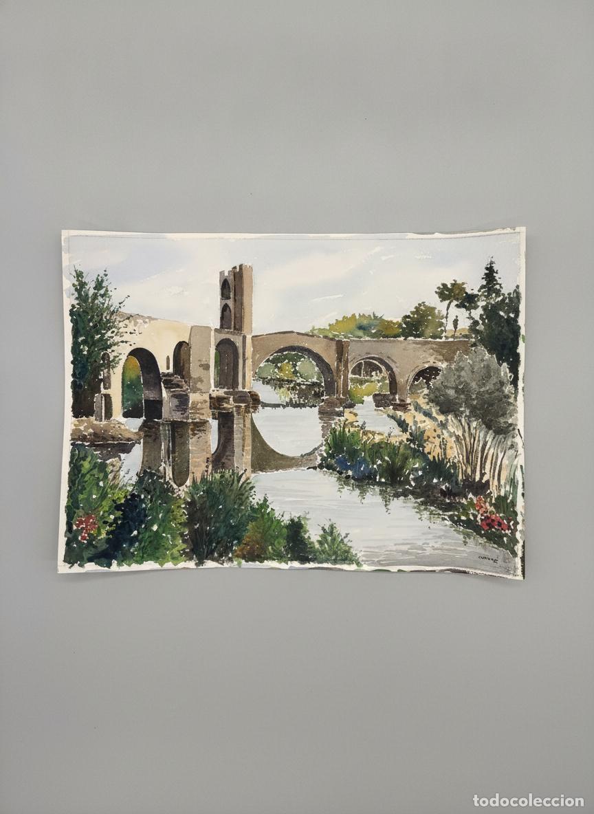 Arte: Acuarela Paisaje Original firmada - Feliu Compte Fontrodona