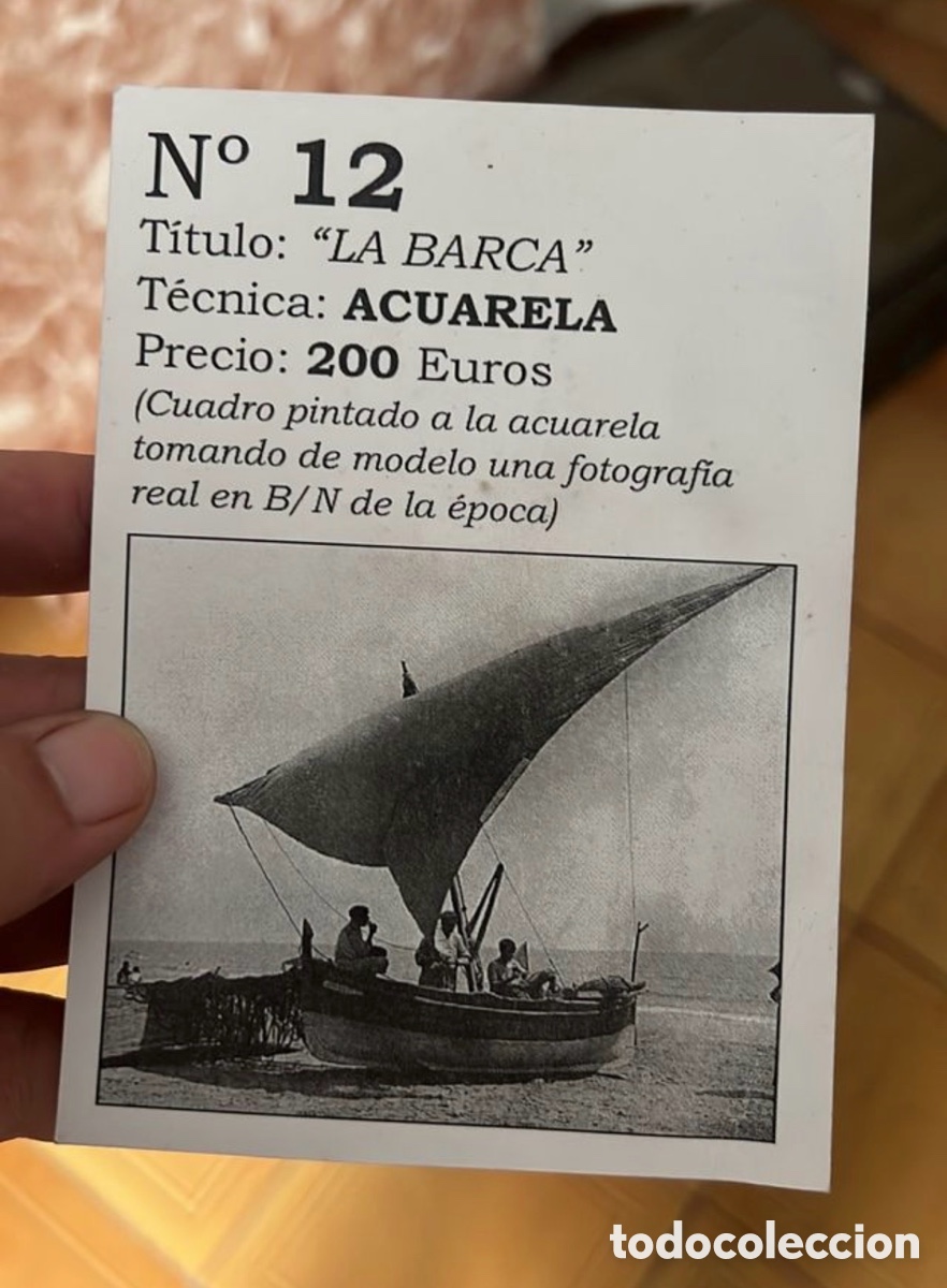 Arte: Cuadro La Barca del pintor Vila - Foto 2