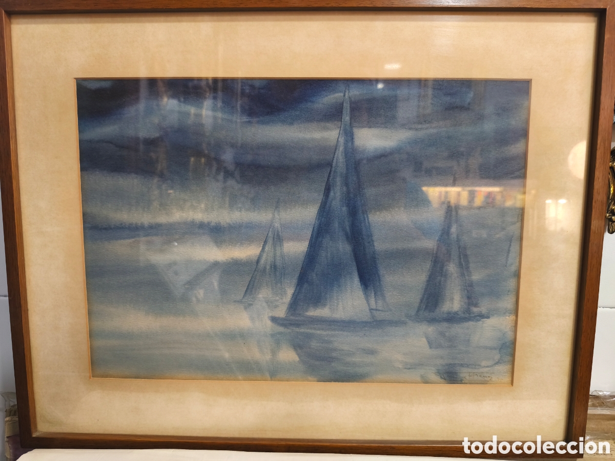 Arte: JAUME ARENAS I CLAVELL (Matar&oacute;, 1918 &ndash; 1983) ACUARELA