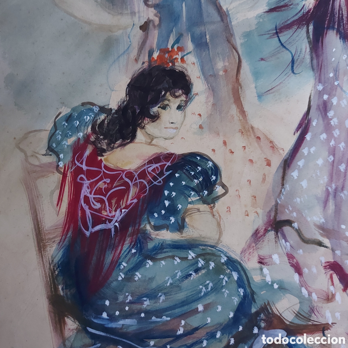 Arte: &rdquo;BOCETO DE LAS BAILADORAS &rdquo; ACUARELA - Foto 3