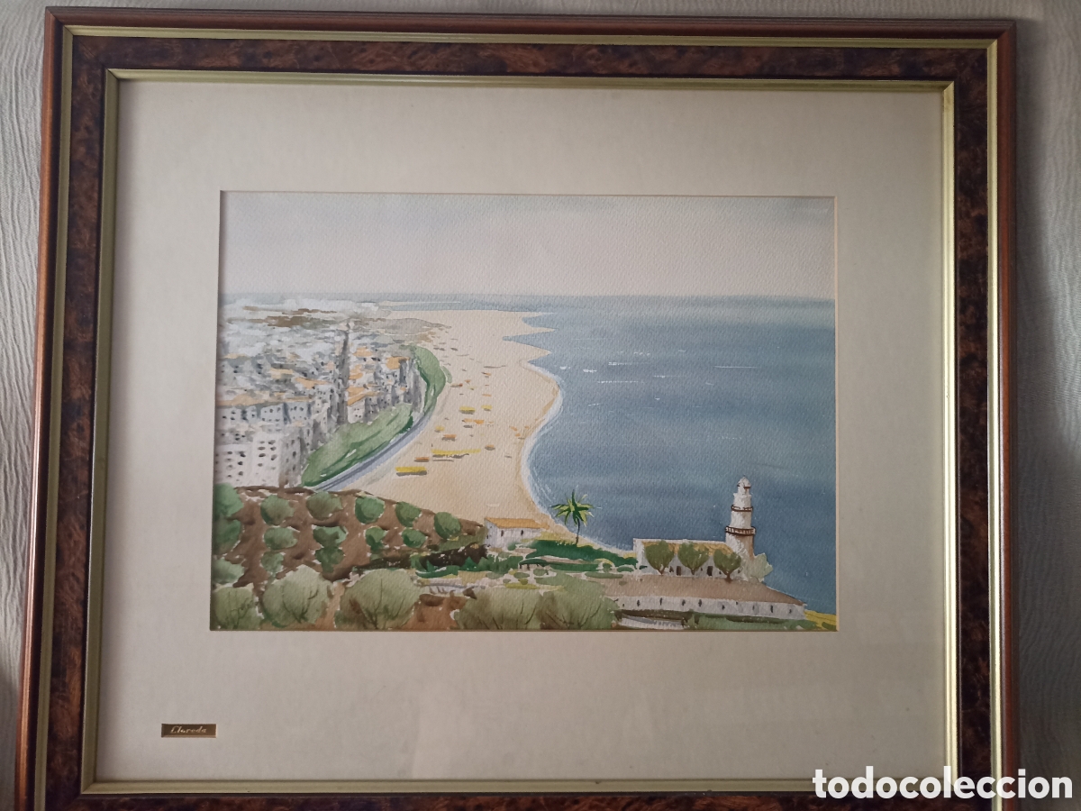 Arte: Acuarela Lloreda comprada en sala de arte a&ntilde;os 70