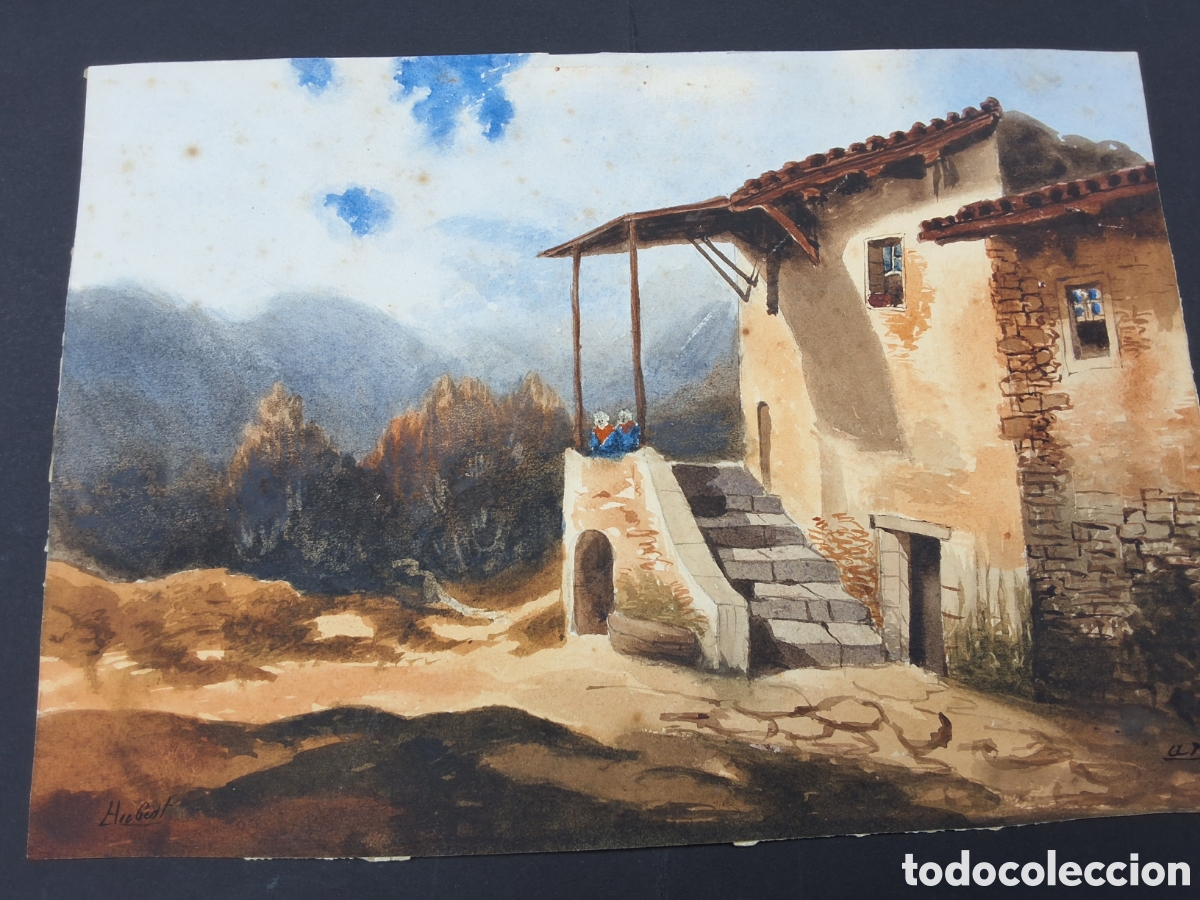 Arte: Hubert. Casona y paisaje.