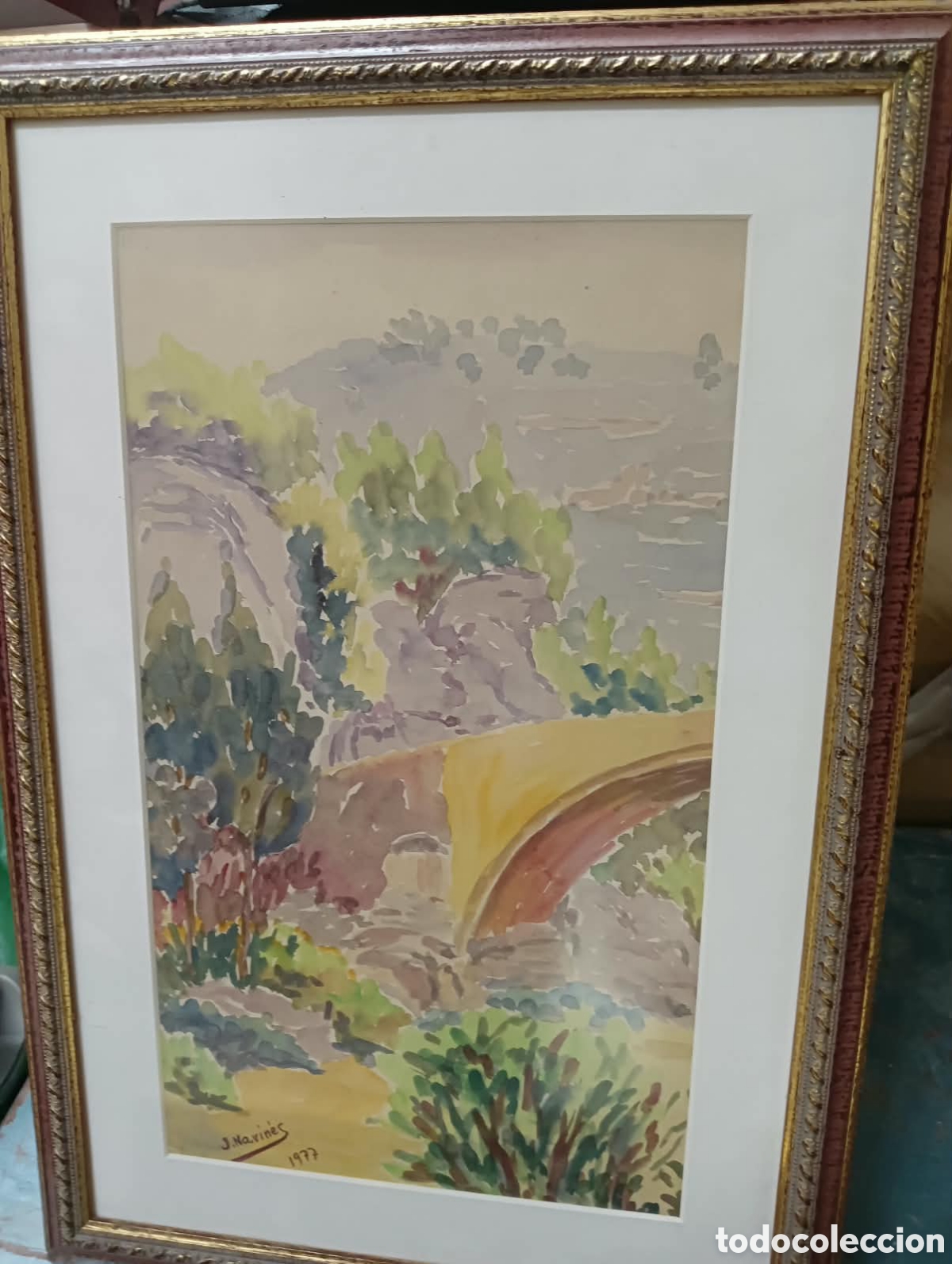 Arte: Acuarela firmada por J. Navines