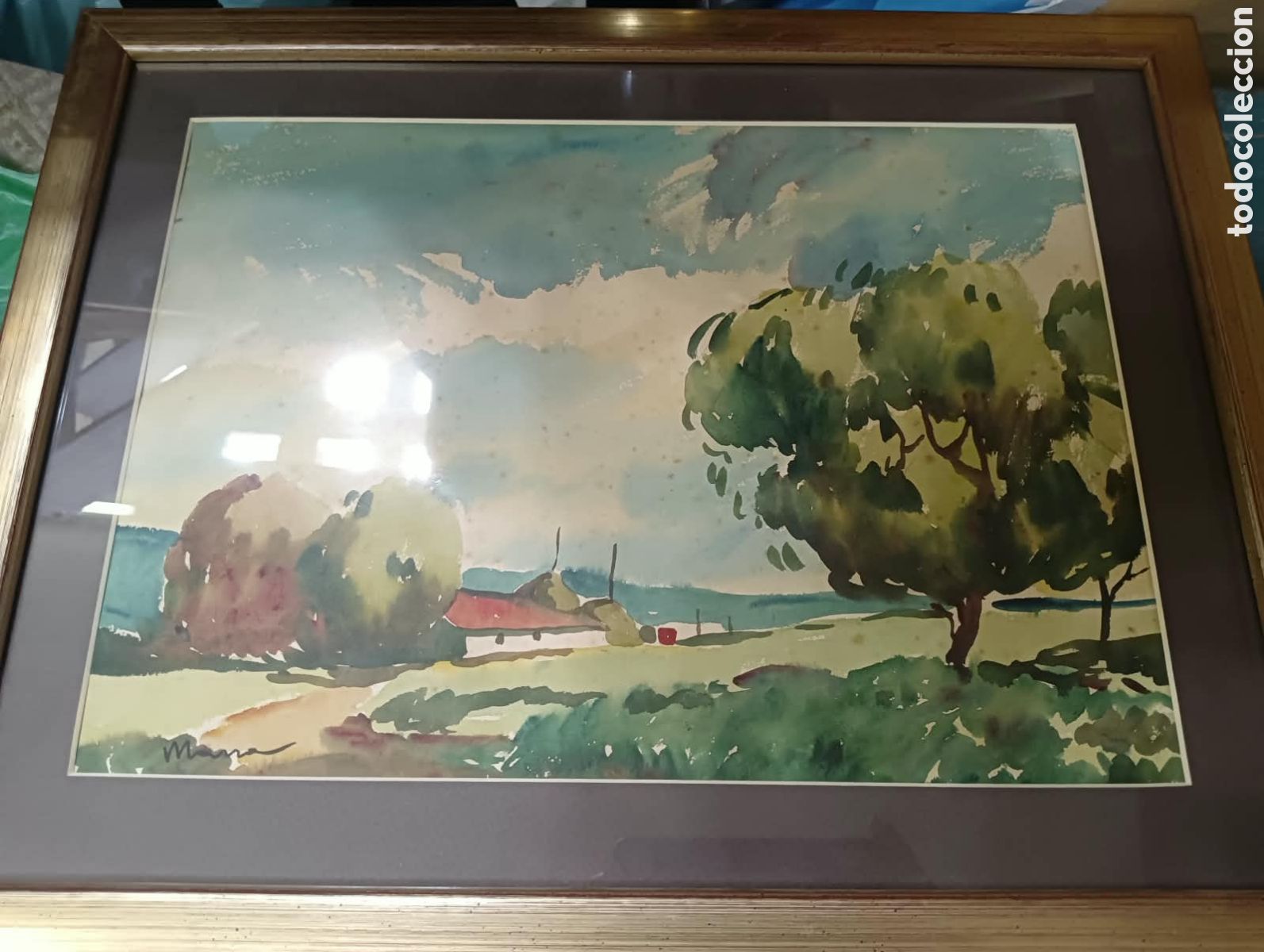 Arte: Acuarela firmada por Marra