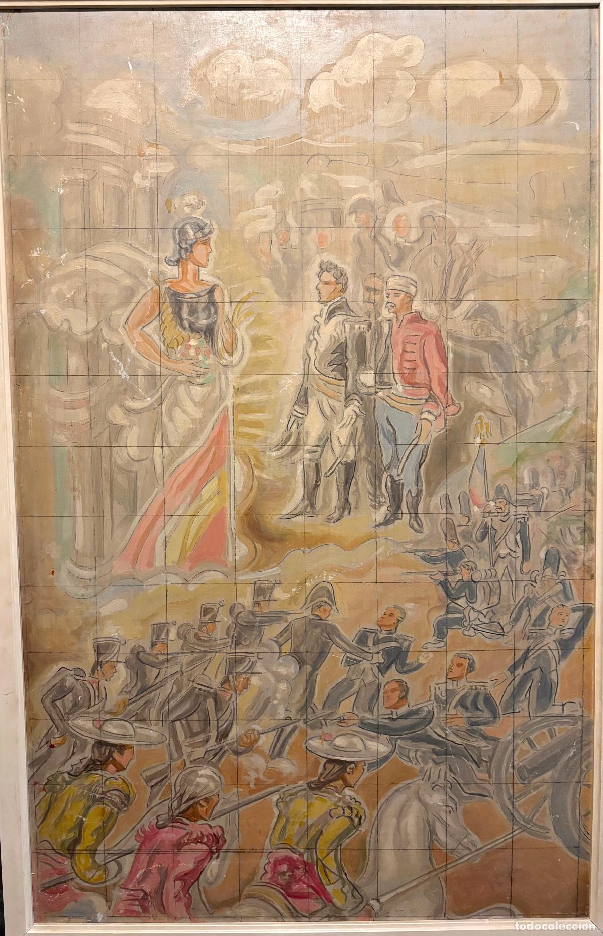 Arte: Boceto para mural de la Guerra de la Independencia