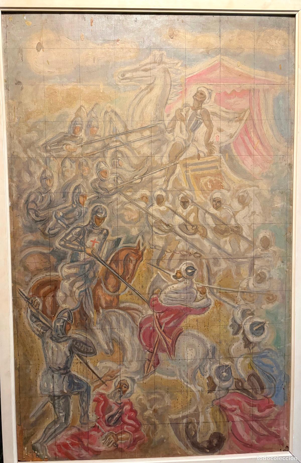 Arte: Boceto para un mural de lucha de moros y cristianos