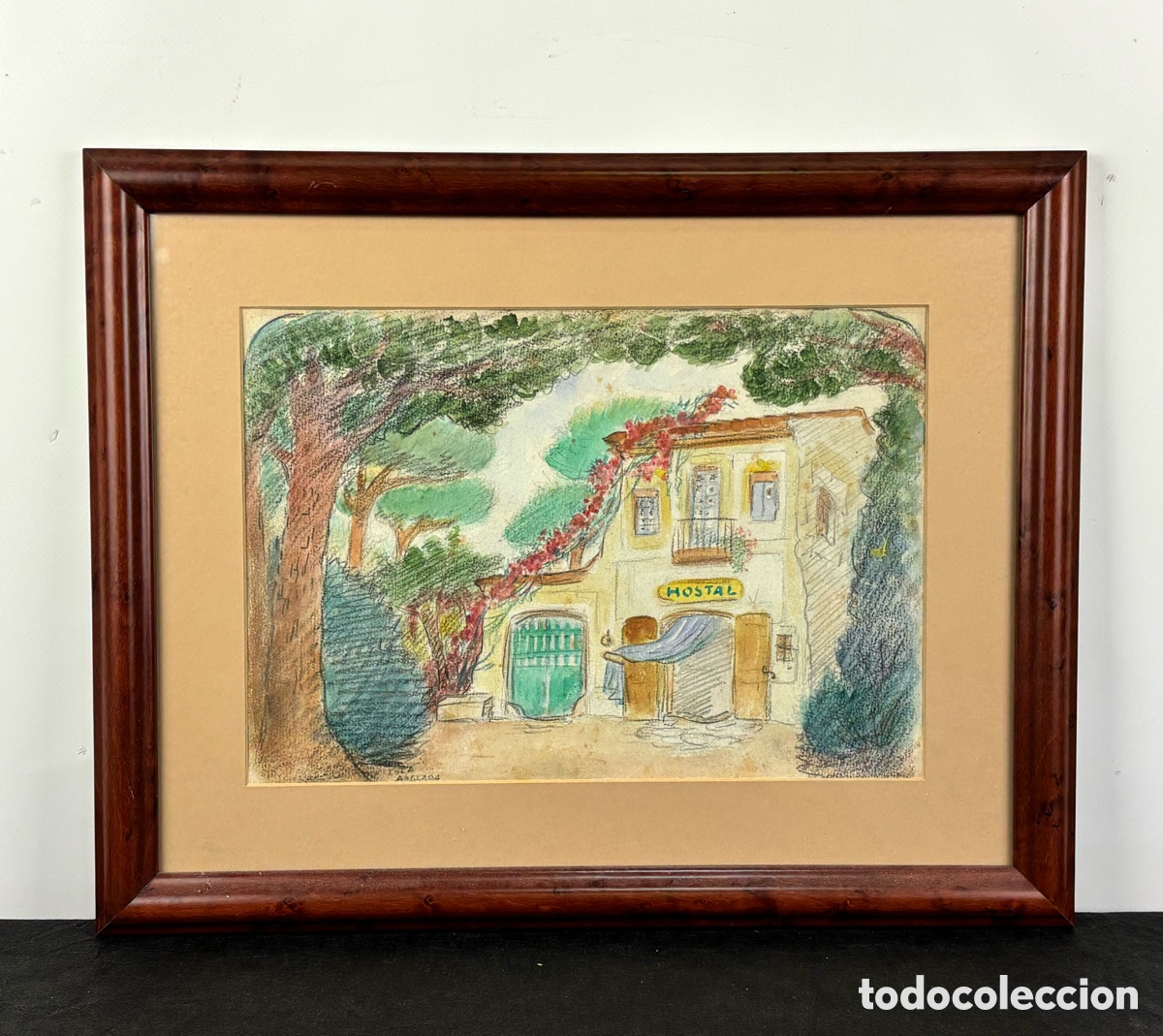 Arte: LOLA ANGLADA - DIBUJO - HOSTAL - DIBUJO A COLOR
