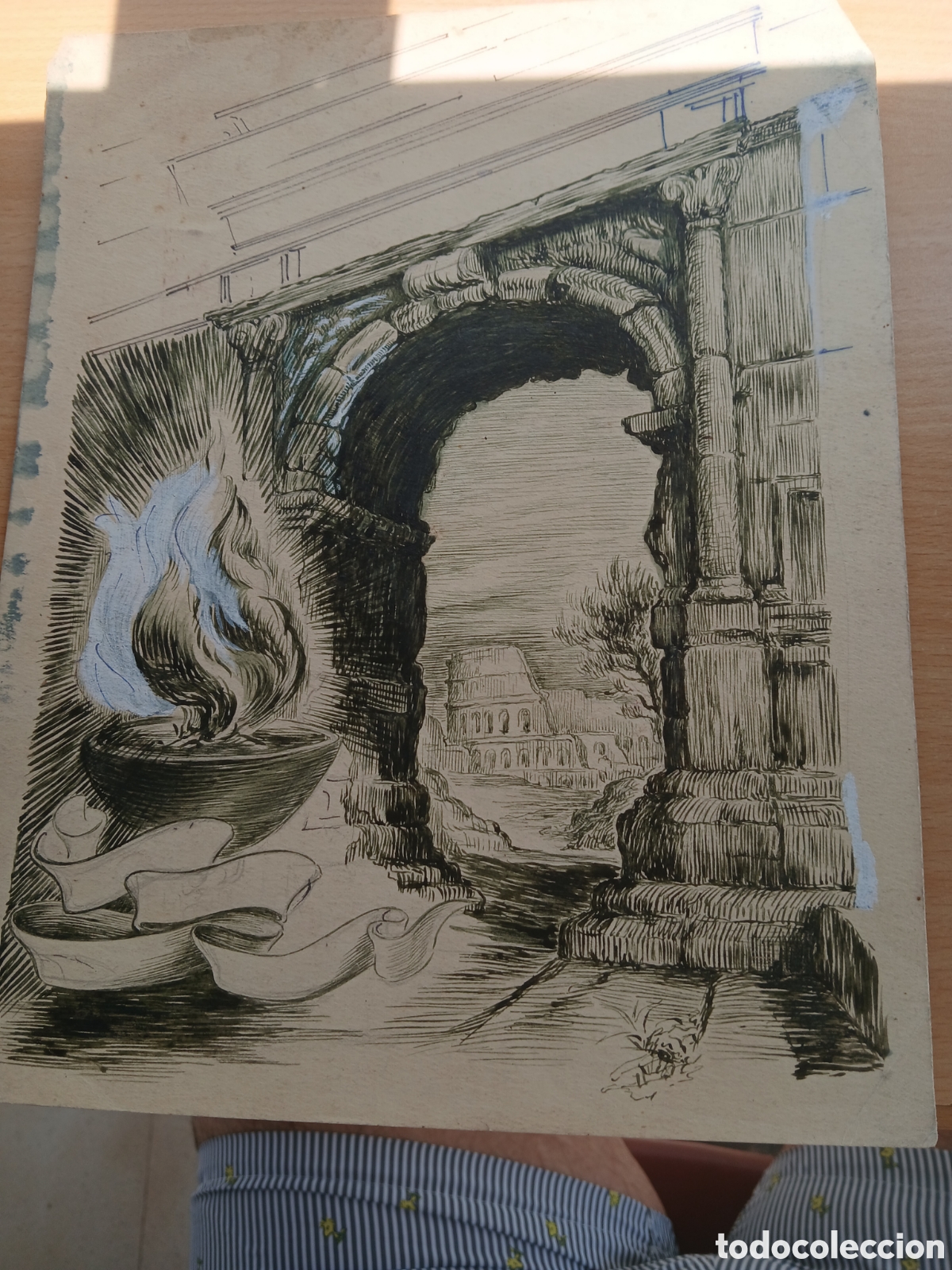 Arte: Dibujo a tinta sin identificar