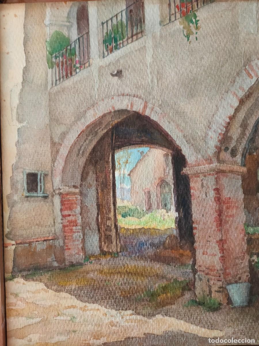 Arte: Llu&iacute;s Roig Ense&ntilde;at acuarela original firmada
