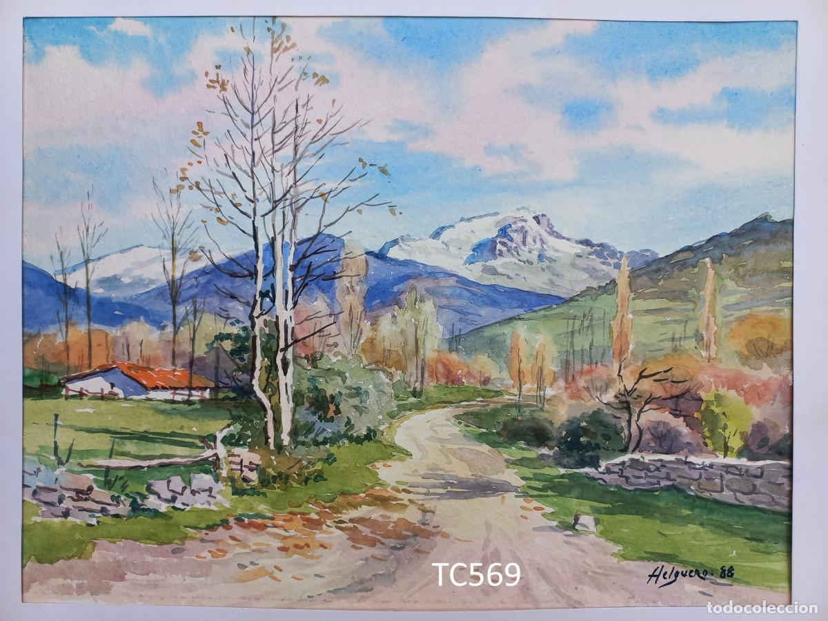 Arte: Los Molinos de Guadarrama - acuarela