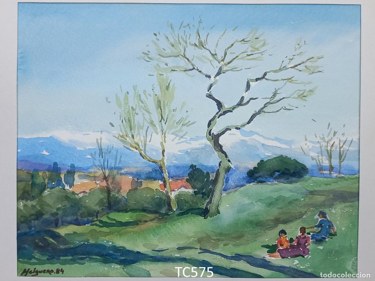 Arte: Dehesa de la Villa (Madrid) acuarela