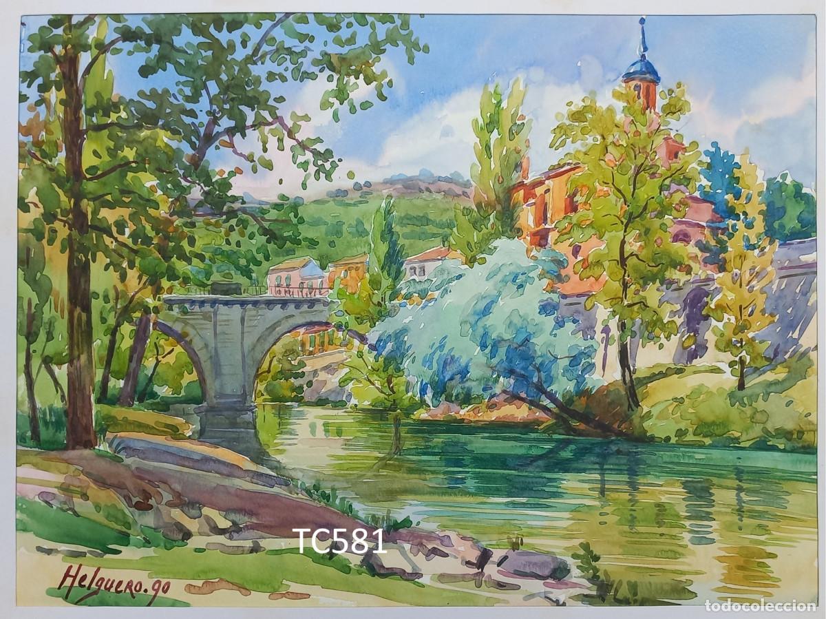 Arte: Cuenca - acuarela con paisaje