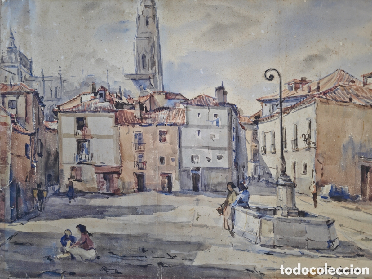 Arte: Paisaje prob Girona por Floreal Soriguera a&ntilde;o 49