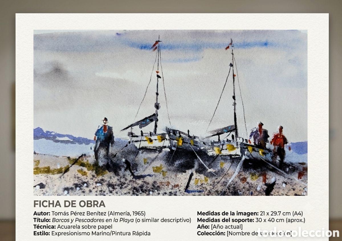 Arte: Acuarela original Tom&aacute;s P&eacute;rez - Foto 2