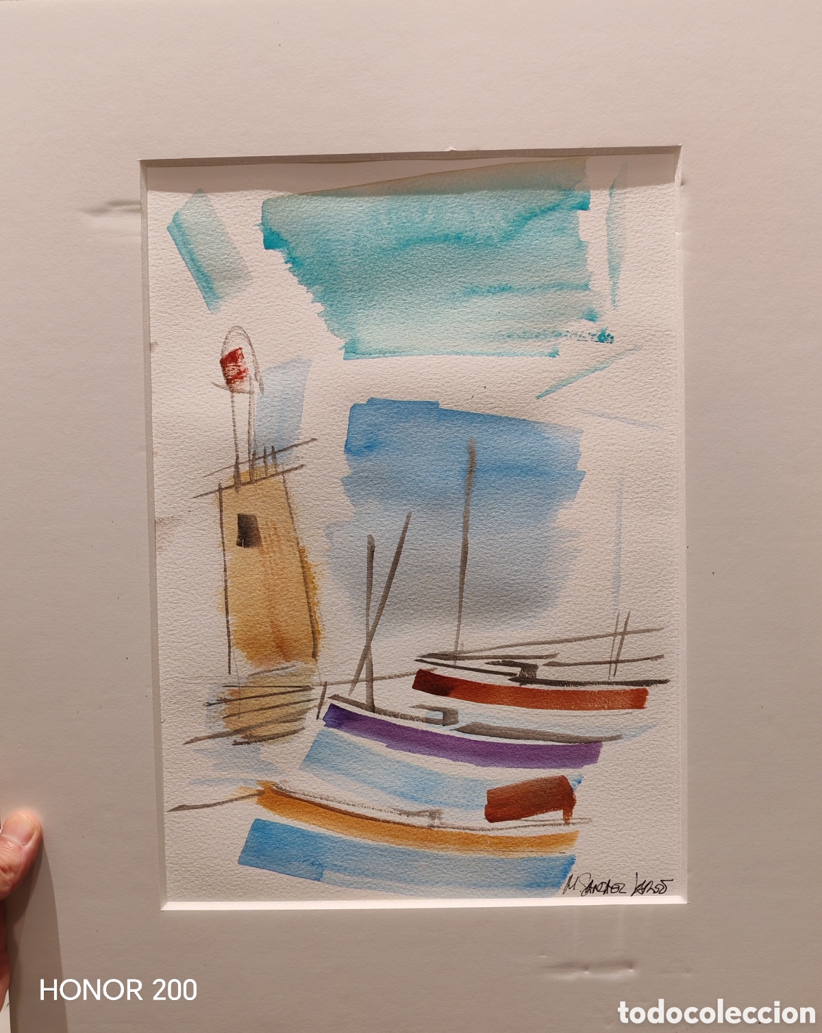 Arte: Acuarela - Miguel S&aacute;nchez Lareo. 35 x 25 cm.