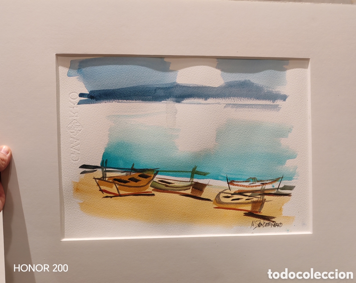 Arte: Acuarela - Miguel S&aacute;nchez Lareo. 25 x 35 cm.