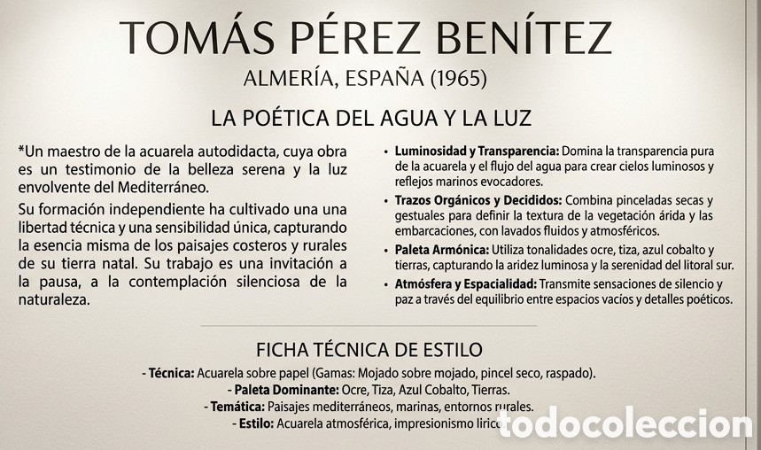 Arte: Acuarela original Tom&aacute;s Perez - Foto 2
