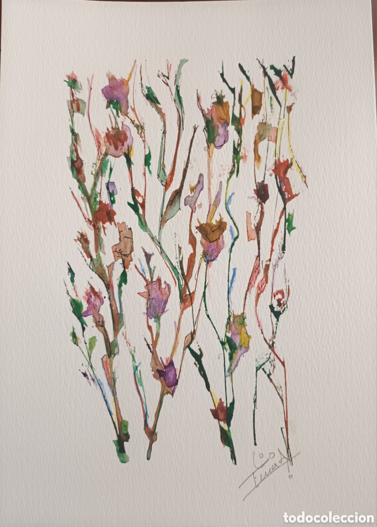 Arte: Acuarela original 21x29 cm papel acuarela 300gr