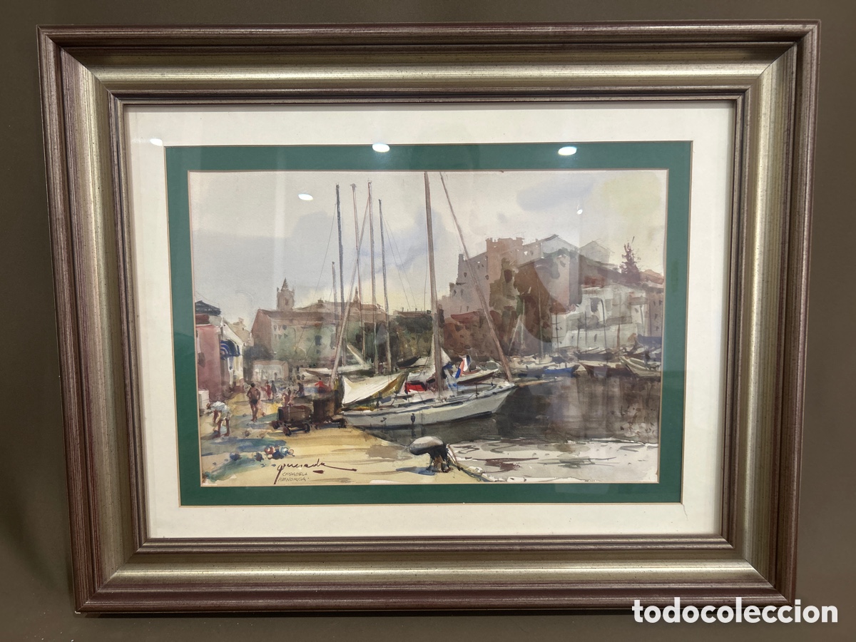 Arte: ACUARELA, JULIO QUESADA GUILABERT CIUDADELA MENORCA *VER FOTOS*