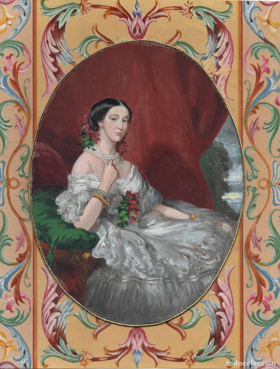Arte: Pintura s. XIX. Retrato de la duquesa de Alba.