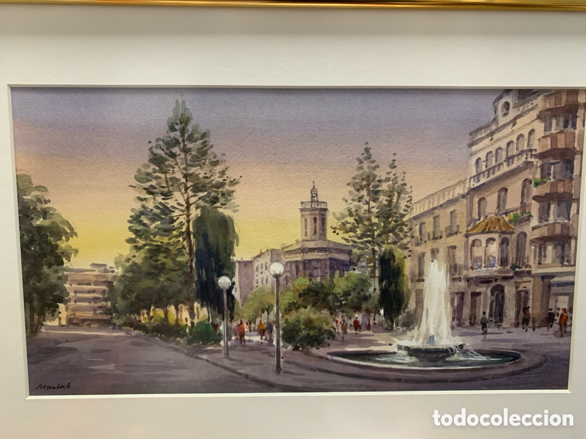 Arte: Jaume Casacuberta Roma 1932-2020, Manresa, paseo Sabadell, 36x20 obra y 54x38 con marco
