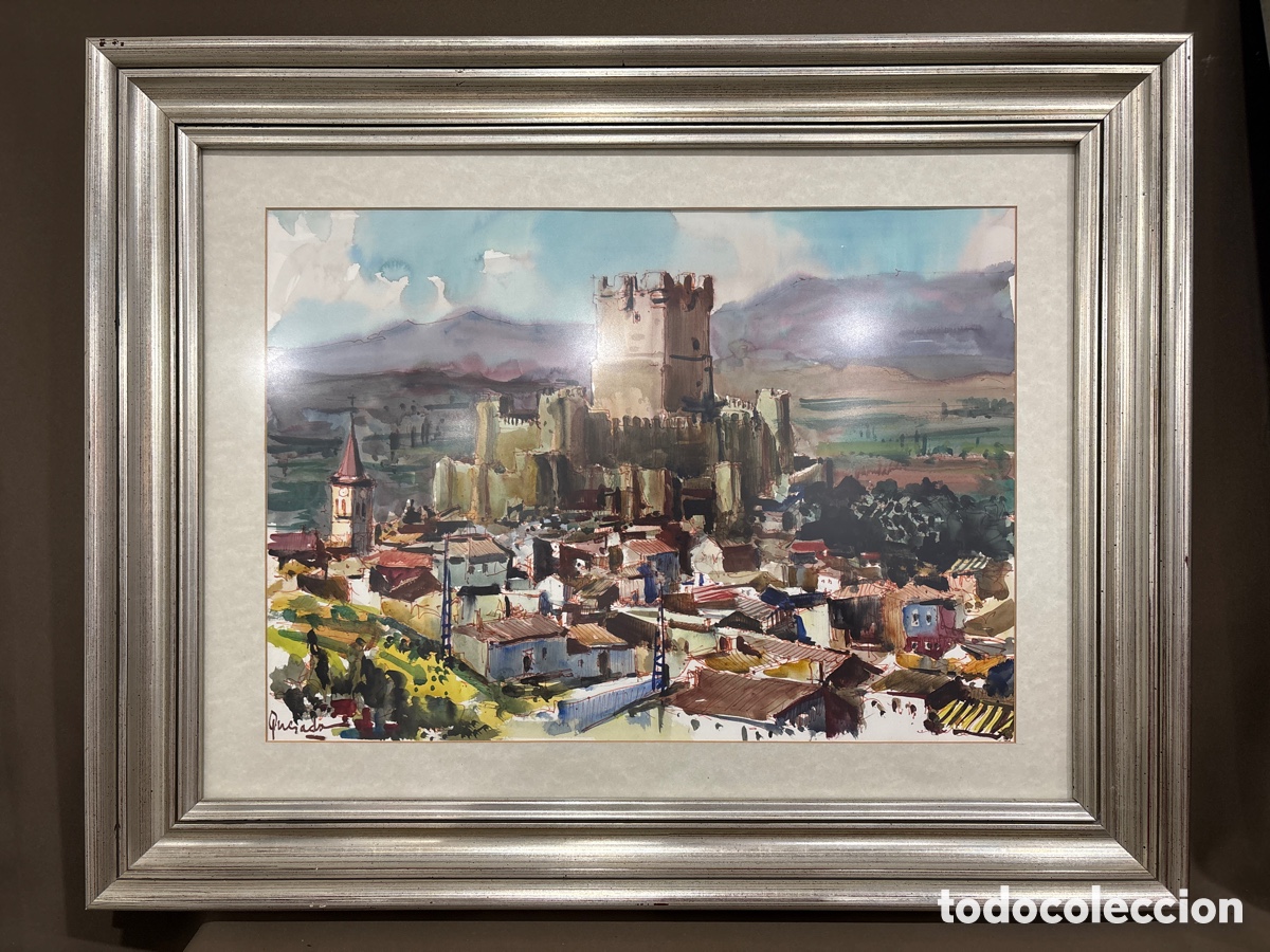 Arte: ACUARELA,JULIO QUESADA GUILABERT,PAISAJE GRAN TAMA&Ntilde;O*VER FOTOS*ORIGINAL