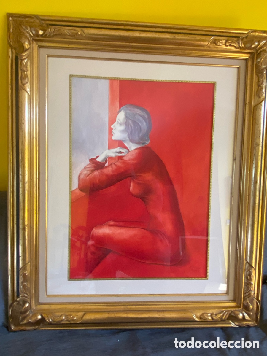 Arte: Montserrat Gudiol. Mujer mirando por la ventana.