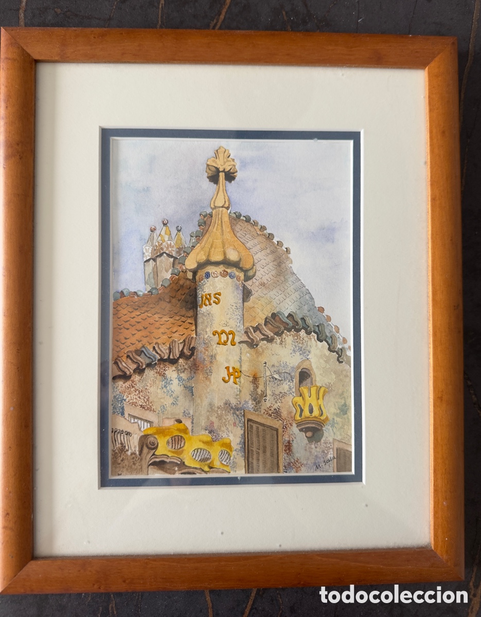Arte: Acuarelas de Gaudi de M. Sala. - Foto 2