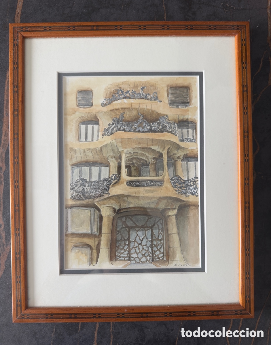Arte: Acuarelas de Gaudi de M. Sala. - Foto 1