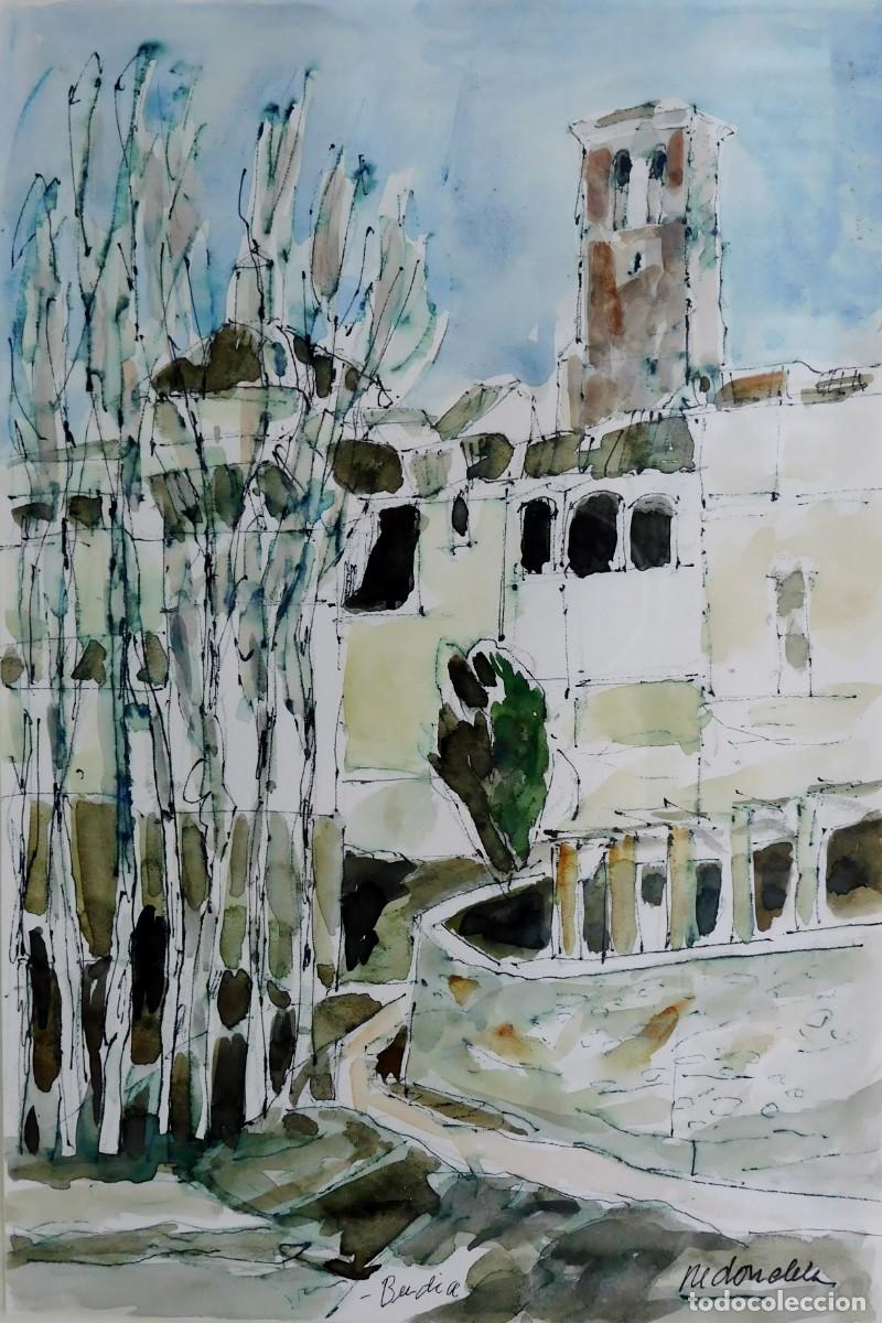 Kunst: REDONDELA, AGUSTIN. ACUARELA Y TINTA SOBRE PAPEL. ENMARCADA