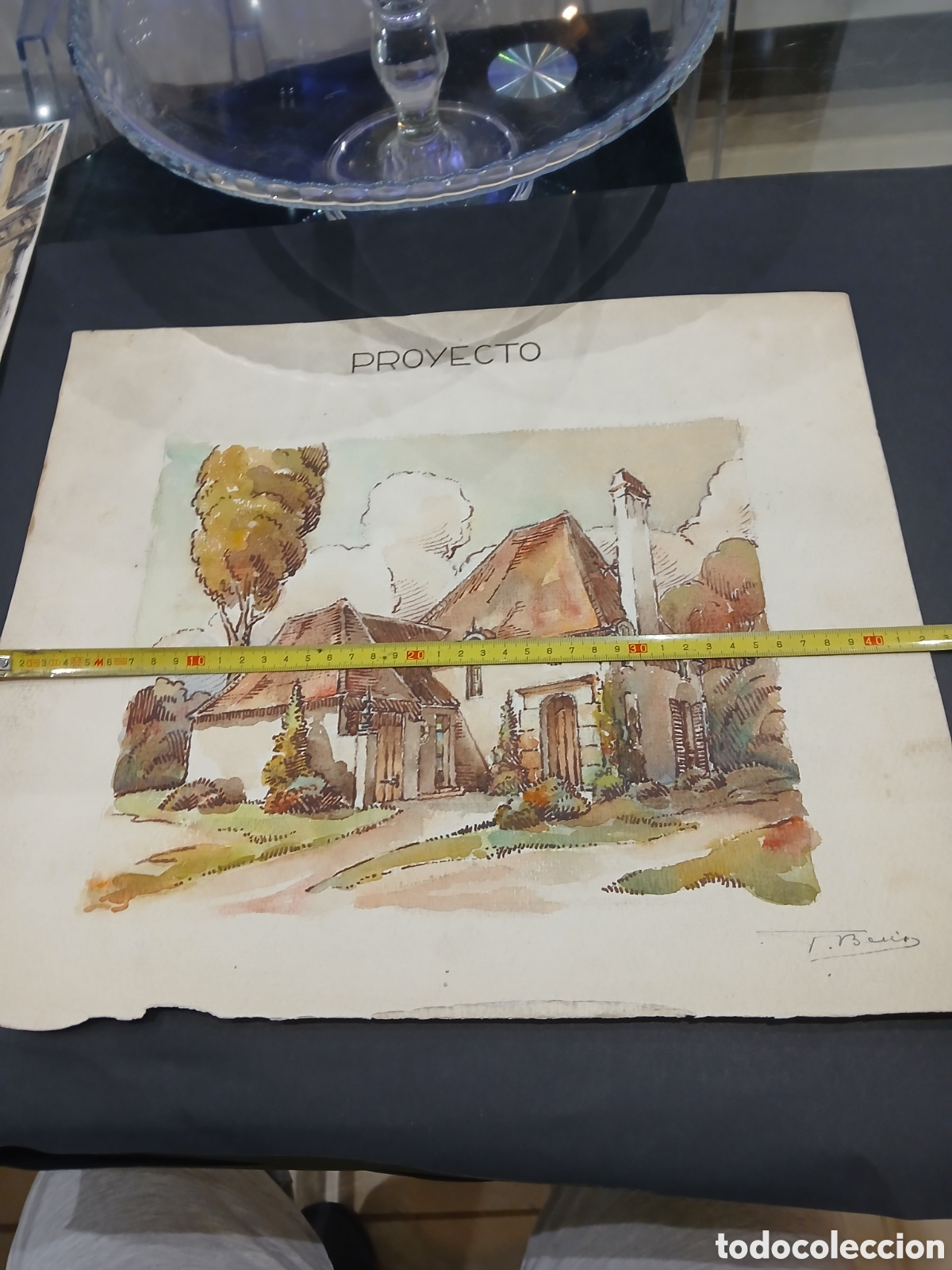 Arte: Acurela firmada sin identificar - Foto 3