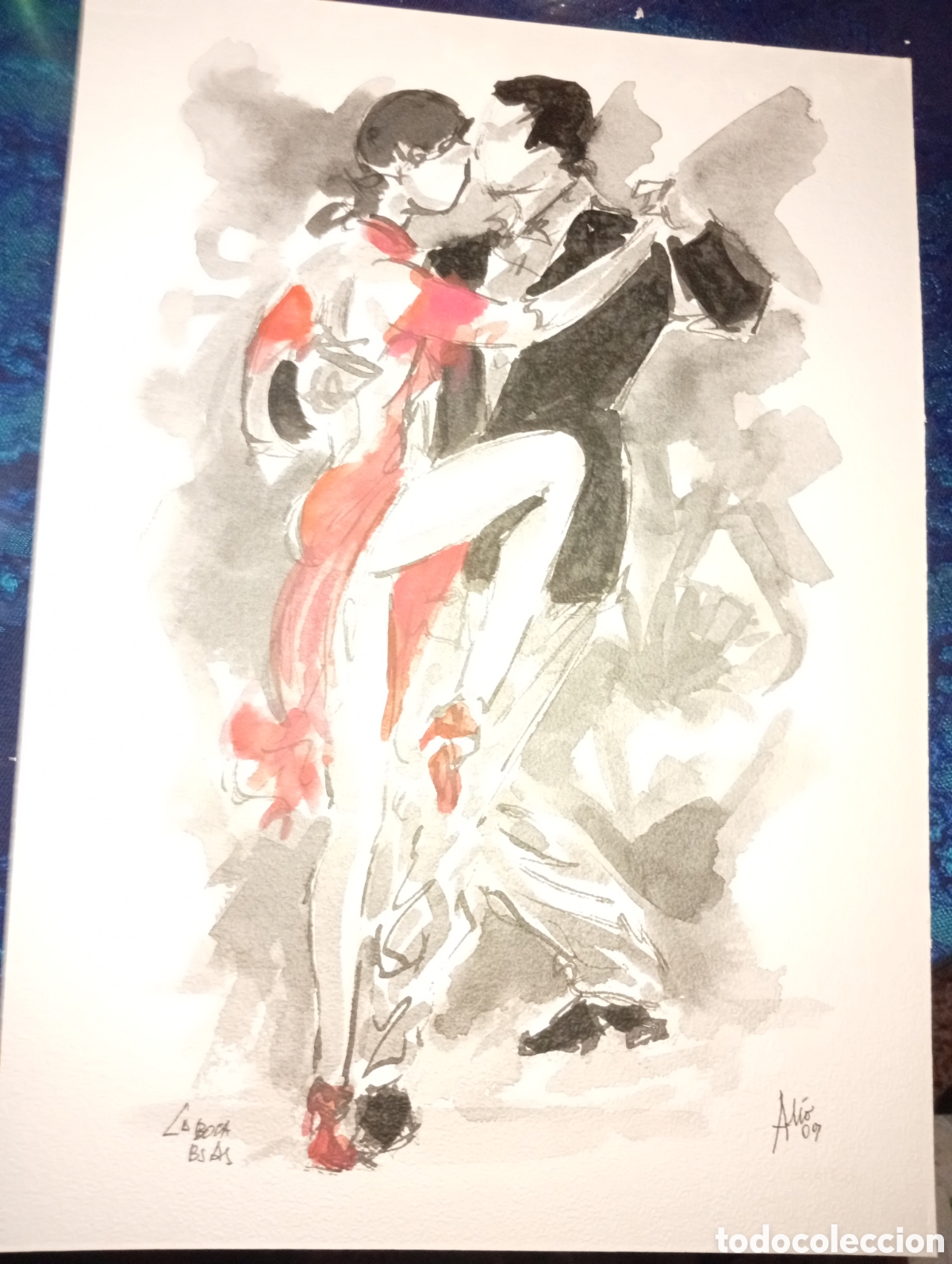 Kunst: Guillermo ali&oacute; acuarela tango
