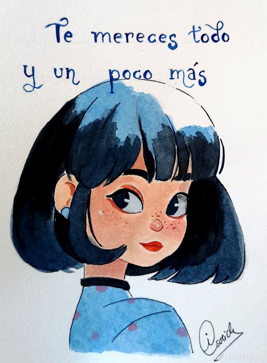 Kunst: Te mereces todo y un poco m&aacute;s-Acuarela pintada por Inma Escrich