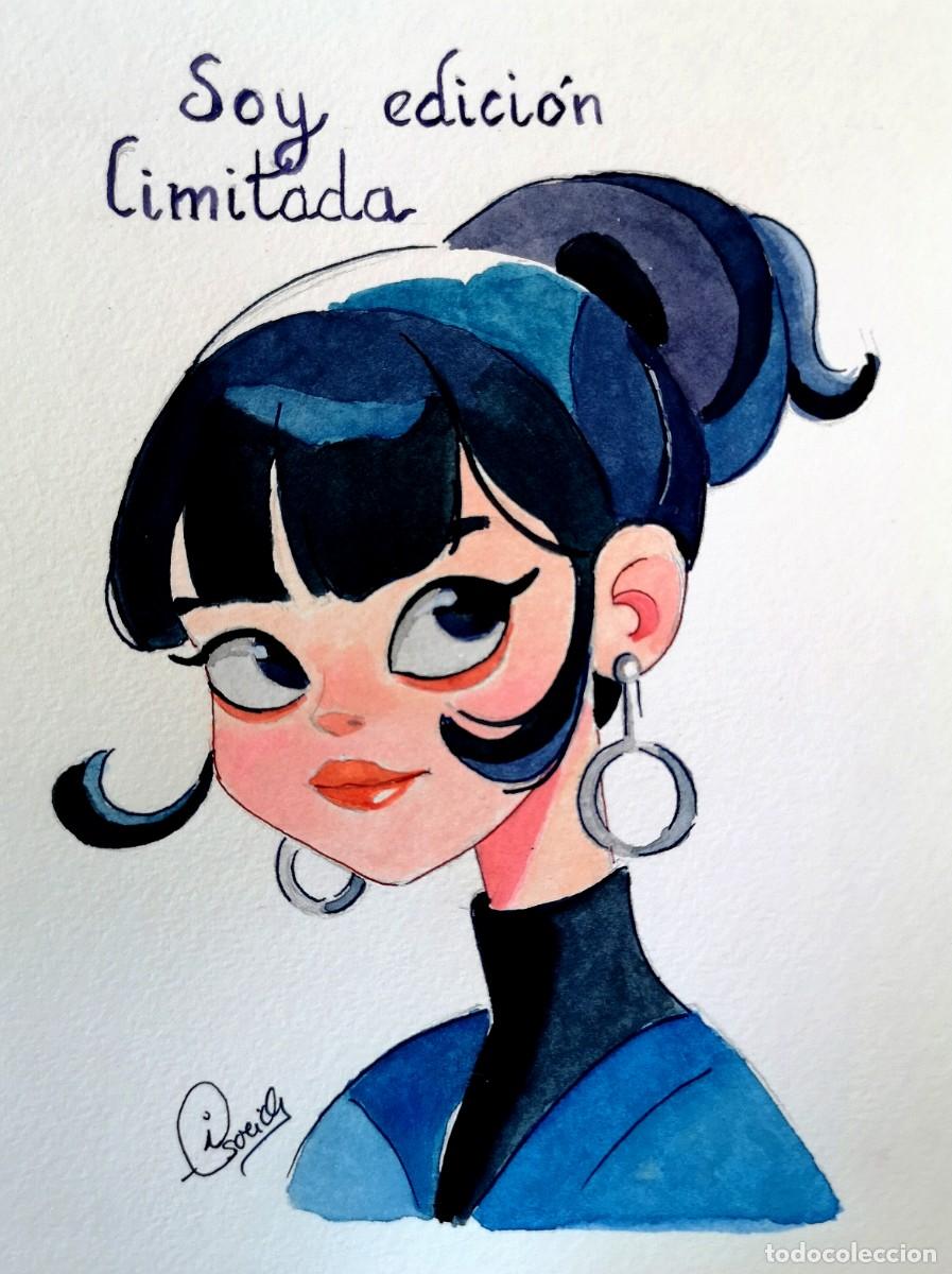 Kunst: Soy edici&oacute;n limitada-Acuarela pintada por Inma Escrich