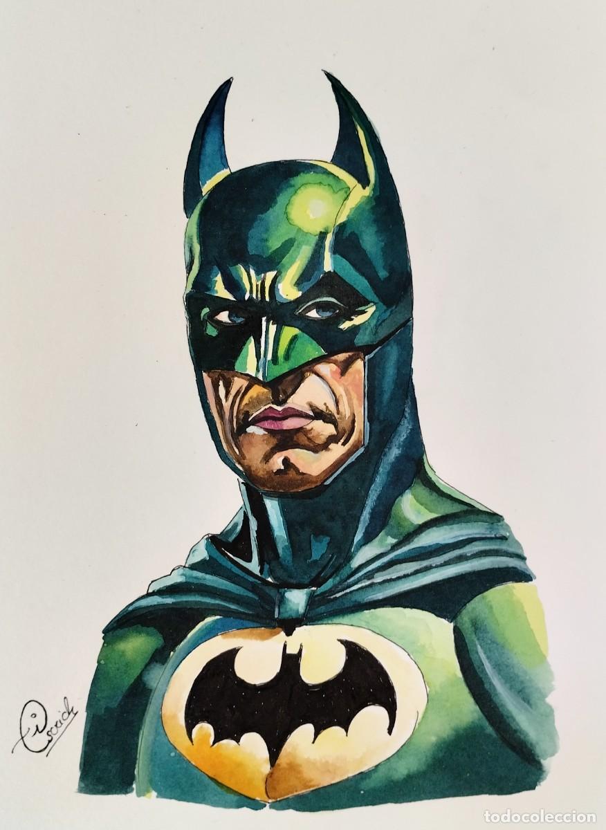 Arte: Batman-Acuarela pintada por Inma Escrich