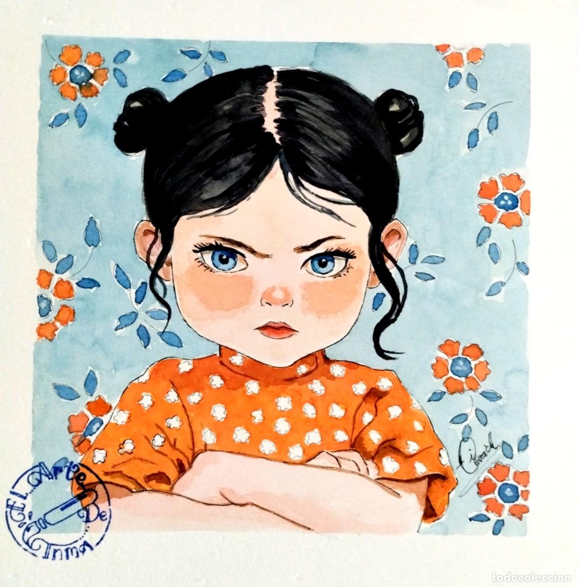 Arte: Angry-Acuarela pintada por Inma Escrich