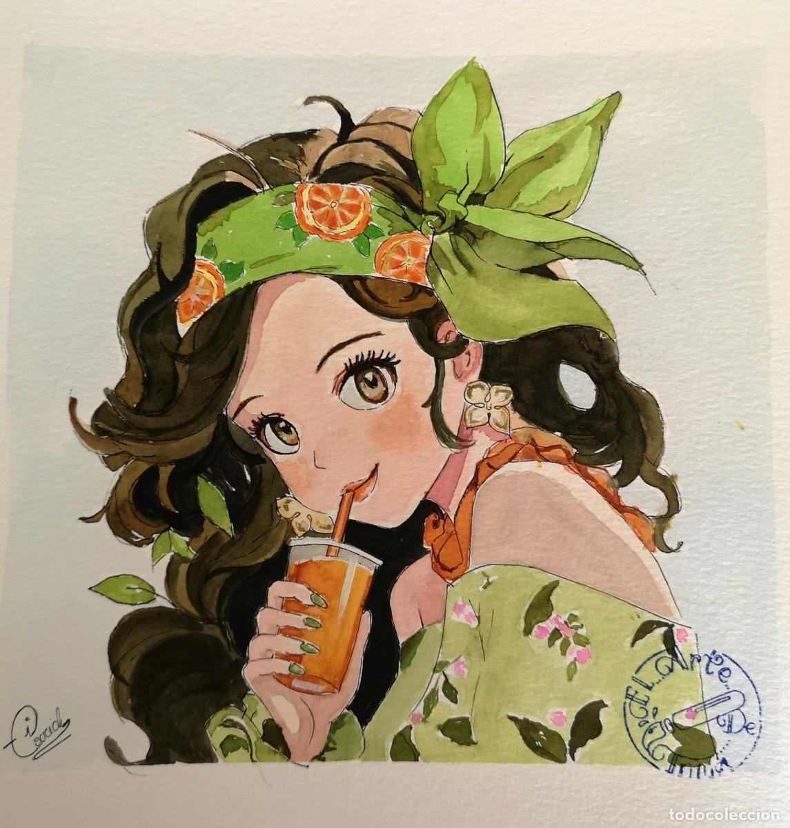 Arte: Juice-Acuarela pintada por Inma Escrich