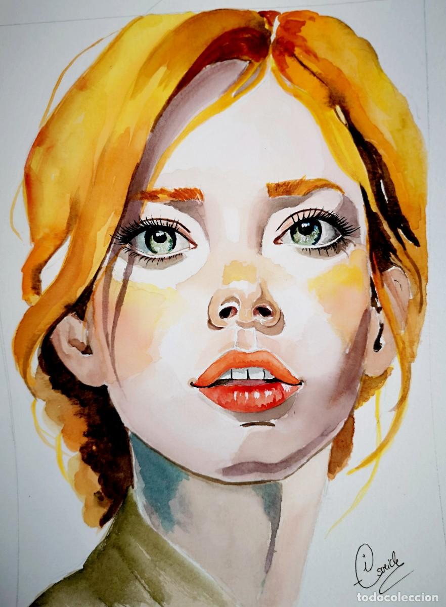 Arte: Orange-Acuarela pintada por Inma Escrich