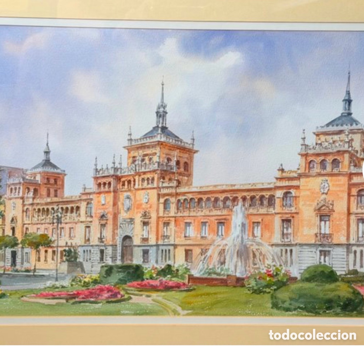 Arte: Gran Acuarela Edificio Monumental Valladolid - Foto 3
