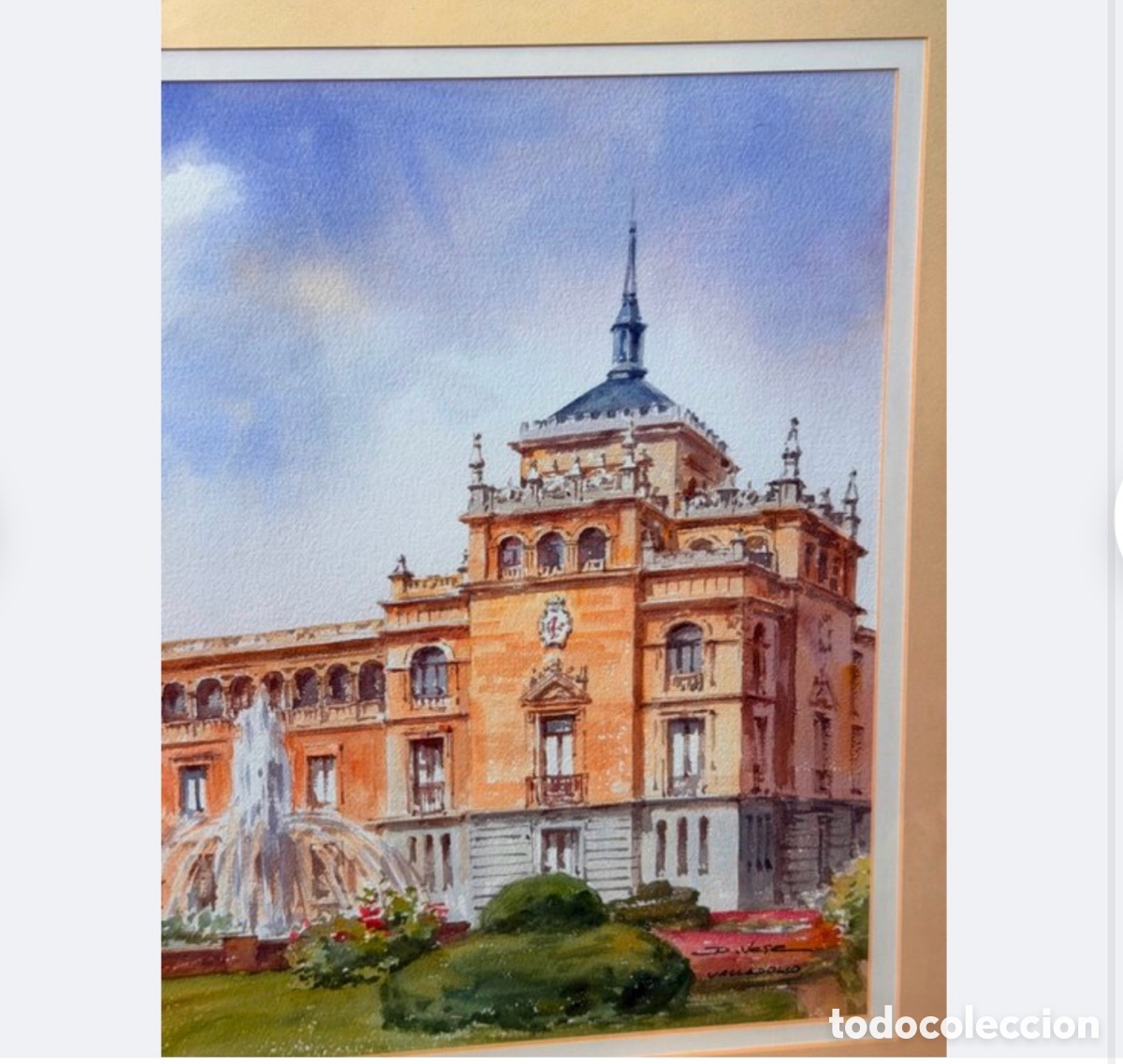 Arte: Gran Acuarela Edificio Monumental Valladolid - Foto 4