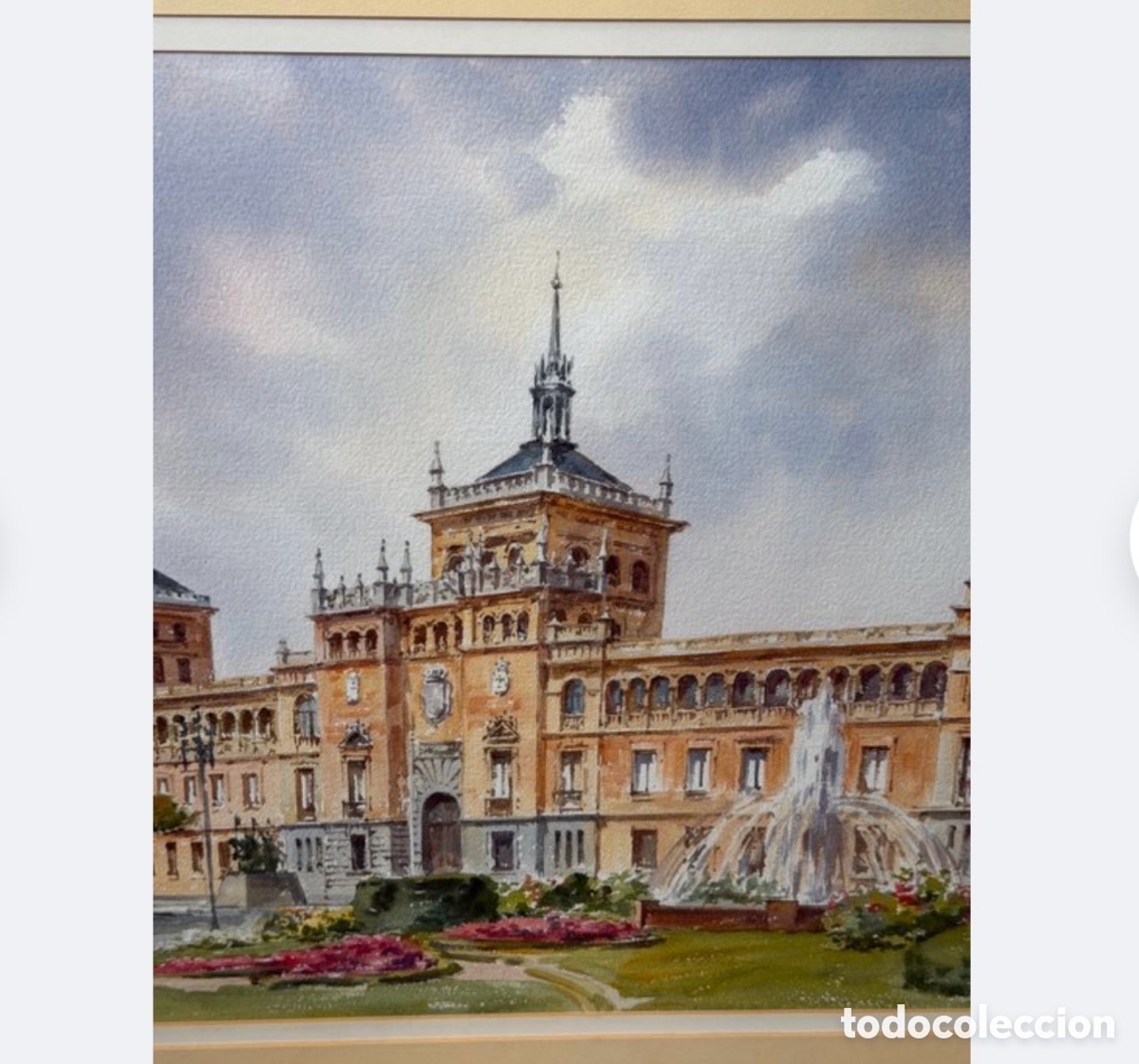 Arte: Gran Acuarela Edificio Monumental Valladolid - Foto 5
