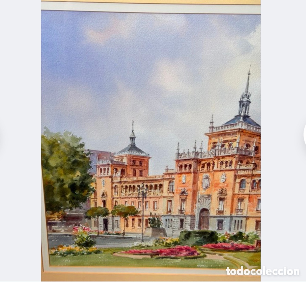 Arte: Gran Acuarela Edificio Monumental Valladolid - Foto 7