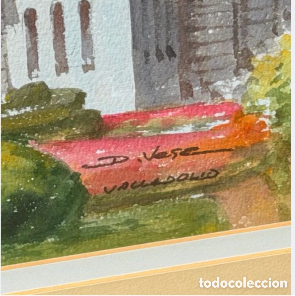 Arte: Gran Acuarela Edificio Monumental Valladolid - Foto 10