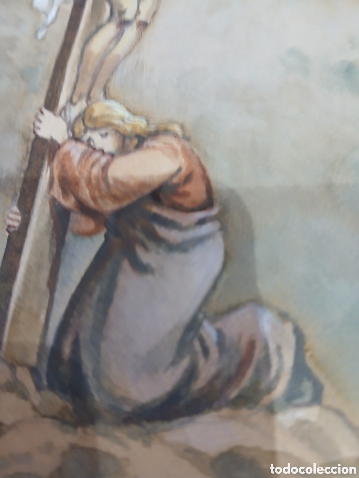 Arte: Acurela cristo en en cruz - Foto 3