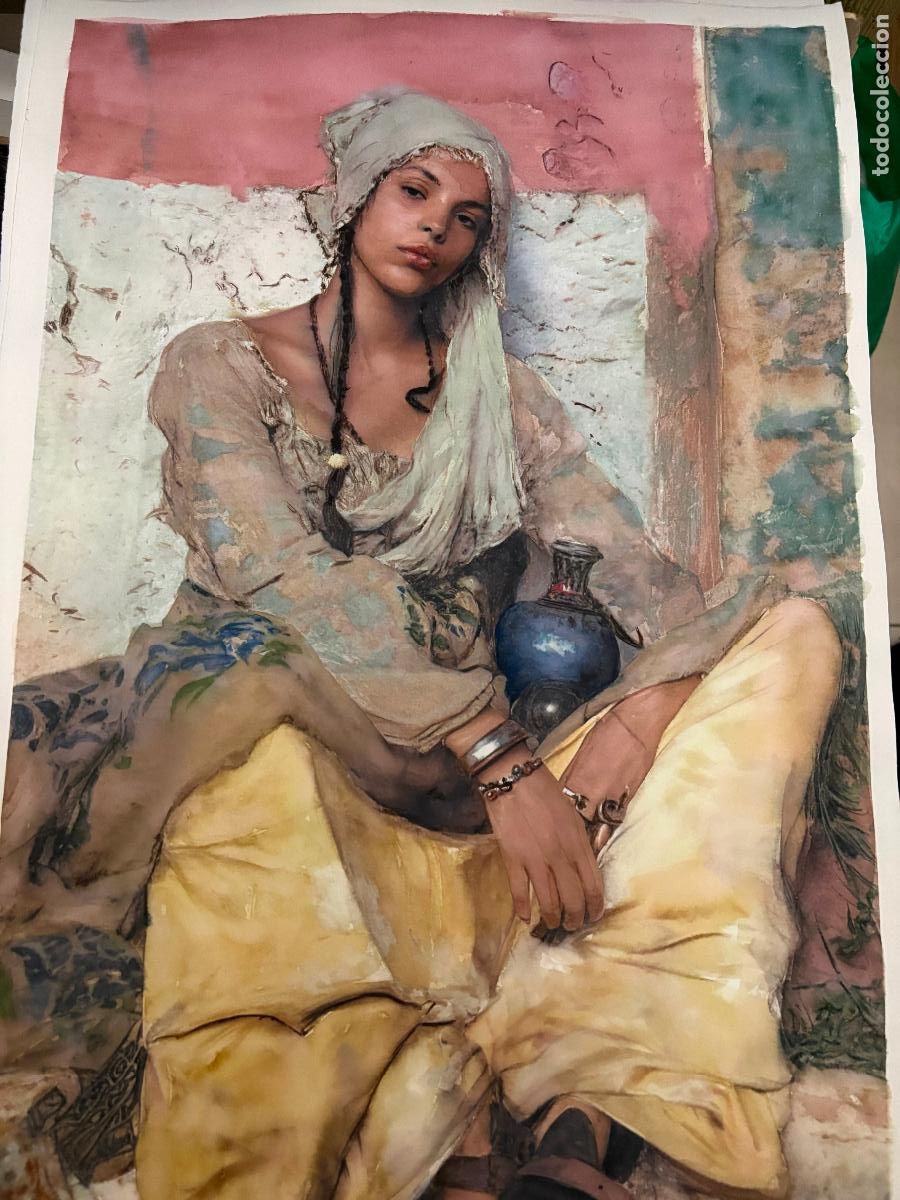 Arte: Retrato h&iacute;per realista de mujer mora