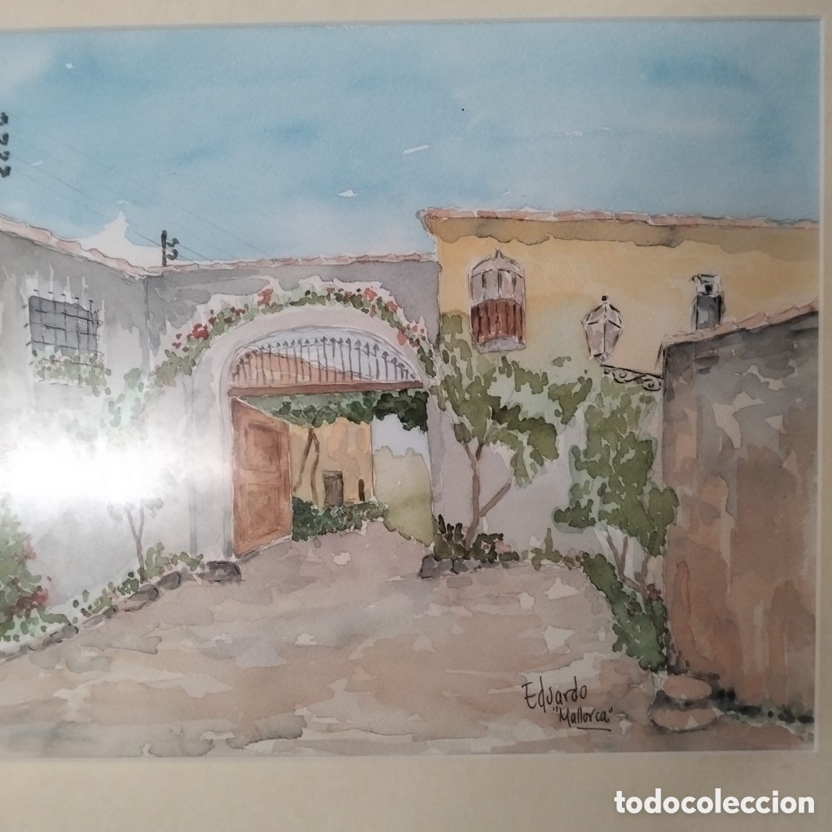Arte: Acuarela enmarcada Eduardo Mallorca - Foto 3