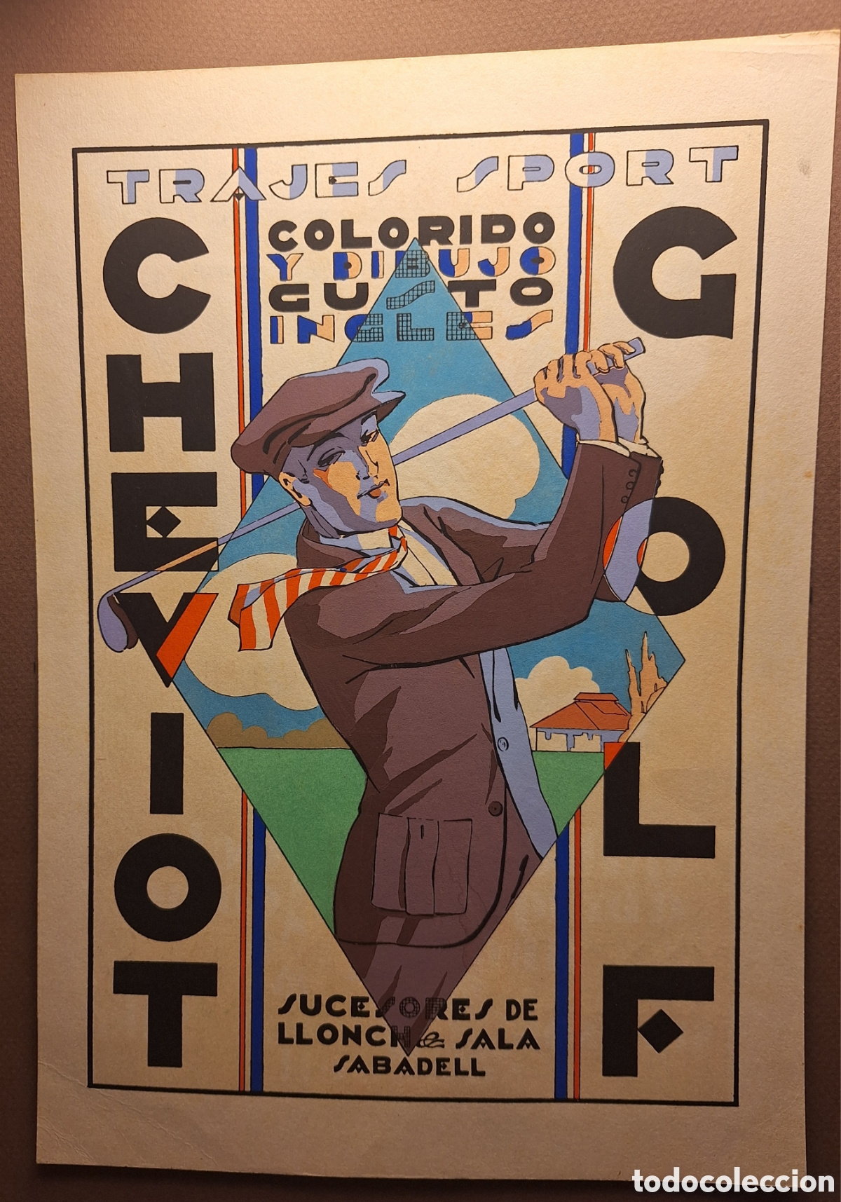 Arte: CHEVIOT GOLF. SUCESORES DE LLONCH&SALA. SABADELL. CIRCA 1930.